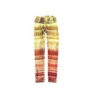 Rare Niyama Sol leggings Saguaro sz Large desert landscape yoga stretch barefoot